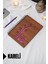 Panda Temalı Ahşap Kapaklı Defter - Kareli Defter - Ajanda - Okul Defteri (A5 - 120 Sayfa) 1