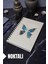Kelebek Temalı Ahşap Kapaklı Defter - Noktalı Defter - Ajanda - Okul Defteri (A5 - 120 Sayfa) 1