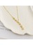 Yıldızlı Kolye Kayan Yıldız Kolye Çelik Gold 45+5cm 2