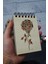 Gül Temalı Ahşap Kapaklı Not Defteri - Mini Defter - Cep Defteri - Benim Listem 1