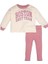 Kız Bebek Baskılı Sweatshirt Alt 2'li Takım 1