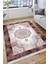 Bordo Göbekli Desen Kaymaz Taban Halı Makinede Yıkanabilir Kilim Dot Tabanlı Halı 3019C 2