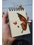 Kelebek Temalı Ahşap Kapaklı Not Defteri - Mini Defter - Cep Defteri - Benim Listem 1