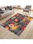 Kaymaz Tabanlı Halı Çiçek Desenli Yıkanabilir Halı Kilim Yolluk Dot Tabanlı Halı 2199A 1