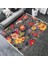 Kaymaz Tabanlı Halı Çiçek Desenli Yıkanabilir Halı Kilim Yolluk Dot Tabanlı Halı 2199A 2