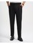 Italyan Stil Slim Fit Keten Karışımlı Pantolon Siyah T13626 1