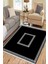 Çizgili Desen Kaymaz Taban Halı Makinede Yıkanabilir Kilim Dot Tabanlı Salon Halısı 3110E 4