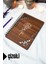 Gül Ahşap Kapaklı Defter - Çizgili Defter - 60 Yaprak (120 Sayfa) - A5 15X21 cm 1