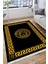 Siyah Tabanlı Halı Kaymaz Tabanlı Makinede Yıkanabilir Kilim Dot Tabanlı Salon Halısı 3128B 1