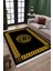 Siyah Tabanlı Halı Kaymaz Tabanlı Makinede Yıkanabilir Kilim Dot Tabanlı Salon Halısı 3128B 3