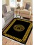 Siyah Tabanlı Halı Kaymaz Tabanlı Makinede Yıkanabilir Kilim Dot Tabanlı Salon Halısı 3128B 4