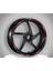 Reflektör Kırmızı Baskı Yamaha R25 Uyumlu 1 Set Jant Şeridi 1