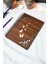 Kelebek Ahşap Kapaklı Defter - Kareli Defter - 60 Yaprak (120 Sayfa) - A5 15X21 cm 1