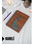 Panda Temalı Ahşap Kapaklı Defter - Kareli Defter - Ajanda - Okul Defteri (A5 - 120 Sayfa) 1