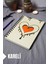 Kalp Desenli Ahşap Kapaklı Defter - Kareli Defter - Ajanda - Okul Defteri (A5 - 120 Sayfa) 1