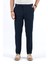 Italyan Stil Slim Fit Bel Detaylı Çizgili Erkek Pantalon Lacivert T13684 3