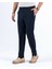 Italyan Stil Slim Fit Bel Detaylı Çizgili Erkek Pantalon Lacivert T13684 4