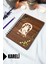 Pencerede Kedi Ahşap Kapaklı Spiralli Defter - Kareli Defter - 60 Yaprak (120 Sayfa) - A5 15X21 cm 1