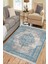 Etnik Desenli Kaymaz Taban Halı Makinede Yıkanabilir Kilim Dot Tabanlı Salon Halısı 3109A 4