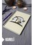Kedi Desenli Ahşap Kapaklı Defter - Kareli Defter - Ajanda - Okul Defteri (A5 - 120 Sayfa) 1
