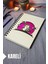 Kedi Desenli Ahşap Kapaklı Defter - Kareli Defter - Ajanda - Okul Defteri (A5 - 120 Sayfa) 1