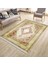 Gold Dekoratif Halı Kaymaz Tabanlı Makinede Yıkanabilir Kilim Dot Tabanlı Salon Halısı 3137 1