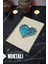 Kalp Temalı Ahşap Kapaklı Defter - Noktalı Defter - Ajanda - Okul Defteri (A5 - 120 Sayfa) 1