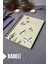 Kelebek Desenli Ahşap Kapaklı Defter - Kareli Defter - Ajanda - Okul Defteri (A5 - 120 Sayfa) 1