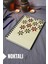 Çiçek Desenli Ahşap Kapaklı Defter - Noktalı Defter - Ajanda - Okul Defteri (A5 - 120 Sayfa) 1