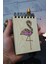 Flamingo Figürlü Ahşap Kapaklı Not Defteri - Mini Defter - Cep Defteri - Benim Listem 1