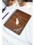 Kuş Tüyü Ahşap Kapaklı Defter - Çizgisiz Defter - 60 Yaprak (120 Sayfa) - A5 15X21 cm 1