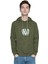 Nakışlı Polar Erkek Kanguru Cepli Kapüşonlu Sweatshirt 1