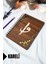 Elif Vav Ahşap Kapaklı Spiralli Okul Defteri - Kareli Defter - 60 Yaprak (120 Sayfa) - A5 15X21 cm 1