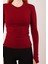 Uzun Kollu Basic Bordo Bluz 2