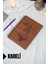 Galata Kulesi Temalı Ahşap Kapaklı Defter - Kareli Defter - Ajanda - Okul Defteri (A5 - 120 Sayfa) 1