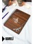 Osmanlı Tuğrası Ahşap Kapaklı Defter - Kareli Defter - 60 Yaprak (120 Sayfa) - A5 15X21 cm 1