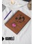 Uçan Balon Temalı Ahşap Kapaklı Defter - Kareli Defter - Ajanda - Okul Defteri (A5 - 120 Sayfa) 1
