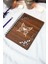 Kelebek Ahşap Kapaklı Defter - Kareli Defter - 60 Yaprak (120 Sayfa) - A5 15X21 cm 1
