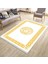 Beyaz Tabanlı Halı Kaymaz Tabanlı Makinede Yıkanabilir Kilim Dot Tabanlı Salon Halısı 3128C 1