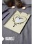 Kalp Desenli Ahşap Kapaklı Defter - Kareli Defter - Ajanda - Okul Defteri (A5 - 120 Sayfa) 1