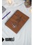 Galata Kulesi Temalı Ahşap Kapaklı Defter - Kareli Defter - Ajanda - Okul Defteri (A5 - 120 Sayfa) 1