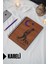 Kemal Atatürk Temalı Ahşap Kapaklı Defter - Kareli Defter - Ajanda - Okul Defteri (A5 - 120 Sayfa) 1