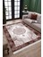 Bordo Göbekli Desen Kaymaz Taban Halı Makinede Yıkanabilir Kilim Dot Tabanlı Halı 3019C 4