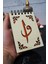 Elif Vav Desenli Ahşap Kapaklı Not Defteri - Mini Defter - Cep Defteri - Benim Listem 1