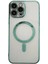 iPhone 14 Pro Max Kılıf Magneticsafe Lazer Silikon - Haki Yeşil 2