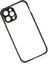 iPhone 12 Kılıf Miami Şeffaf Silikon - Siyah 3