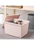 Sockerbıt Kapaklı Kutu 38X51X30 cm Pembe Polipropilen Istiflenebilir Toz Korumalı Kutu 5