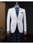 Italyan Stil Slim Fit Mono Yaka Erkek Tek Ceket Ekru T14303 1