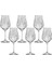 Bohemia Tulipa Optic Kırmızı Şarap Kadehi, Kristal Cam, 450 Ml, 6'lı Set 1