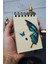 Kelebek Temalı Ahşap Kapaklı Not Defteri - Mini Defter - Cep Defteri - Benim Listem 1